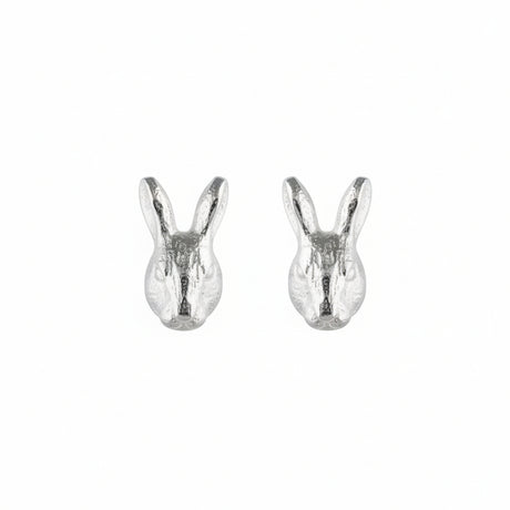 Rabbit Earrings, luxury Stockholm jewelry, Scandinavian animal jewelry, handmade by Carolinne B