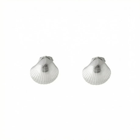 Seashell earrings handcrafted in Stockholm studio by Carolinne B