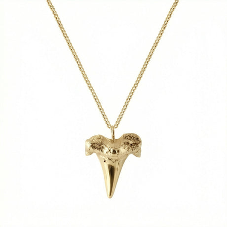 Shark Tooth Necklace – ocean themed necklace with shark tooth charm by Carolinne B