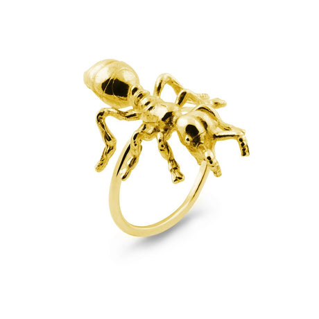 Big Ant Statement Ring, luxury Stockholm jewelry, Scandinavian animal-inspired bold ring by Carolinne B