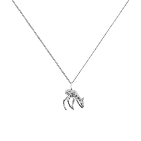 Deer Necklace, luxury Stockholm jewelry, Scandinavian animal jewelry, handmade by Carolinne B