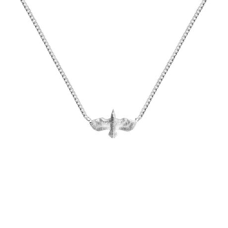 Raven Necklace, luxury Swedish jewelry, Scandinavian animal jewelry, handmade in Stockholm by Carolinne B