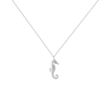 Seahorse Necklace – elegant seahorse charm necklace in ocean inspired collection by Carolinne B