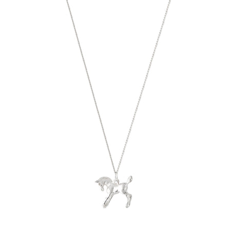 This delicate Year of the Fire Horse Necklace features a 925 solid silver horse charm, approximately 1 cm in size, on a petite silver chain.